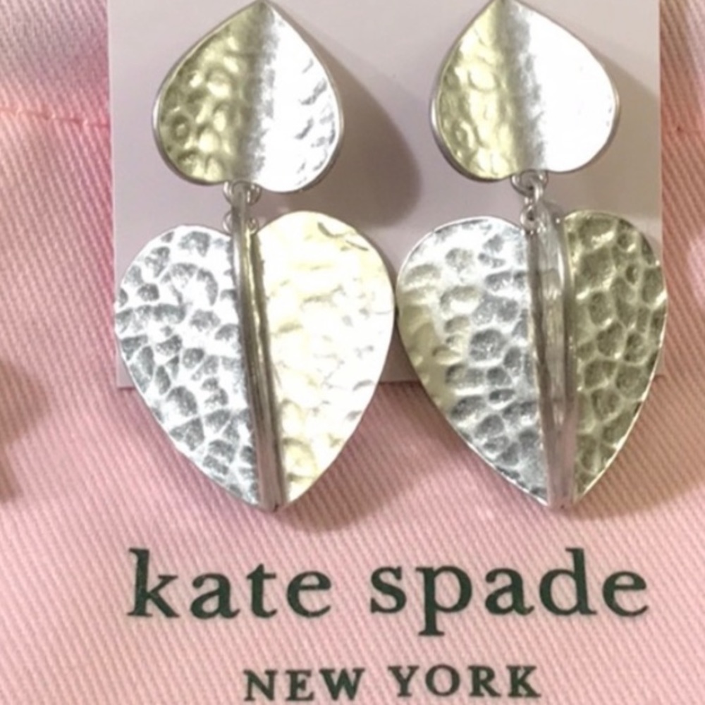 New Kate Spade metal petal drop earrings - Picture 10 of 14